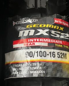 Dunlop 90/100 -16 GEOMAX MX52 Rear