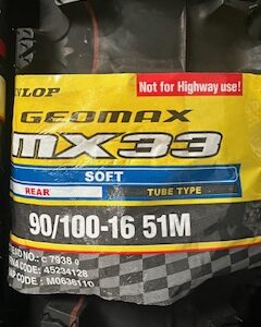 Dunlop 120/80-19 57M TT GEOMAX MX33