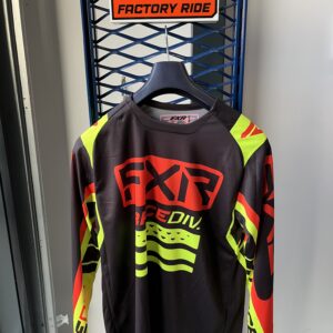 SALE  FXR MX Shirt zwart/rood/fluor