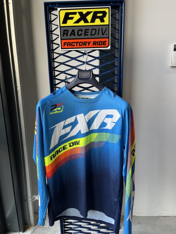 SALE  FXR MX Shirt Blauw/oranje/geel