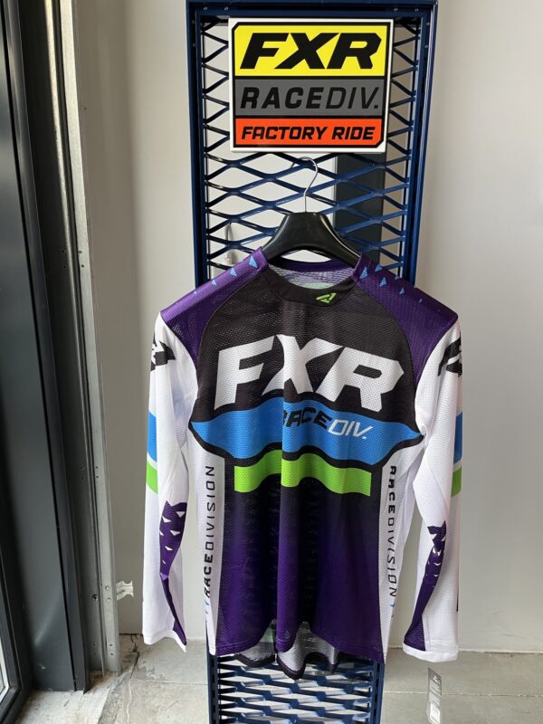 SALE  FXR MX Shirt Wit/Paars