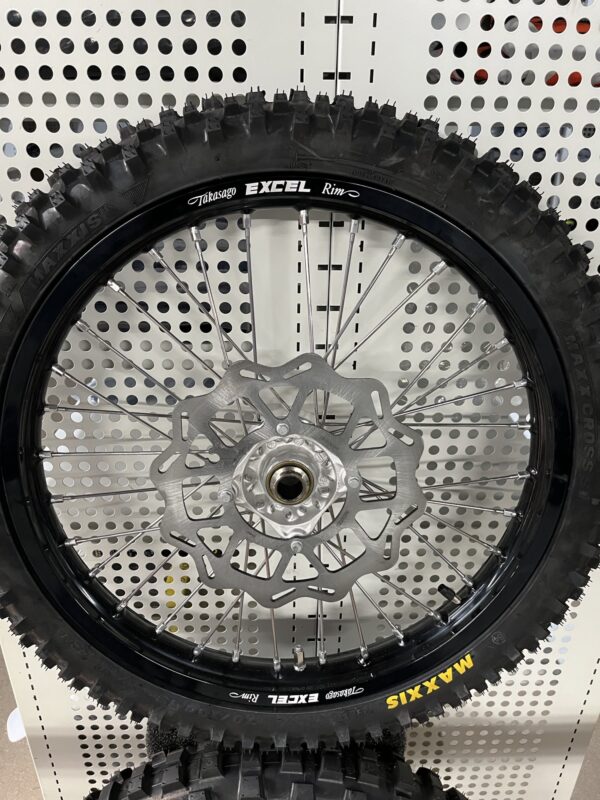 Nieuwe MX grote wielenset 19" - 16" KTM-HQV-Gas Gas 85cc compleet. - Afbeelding 2