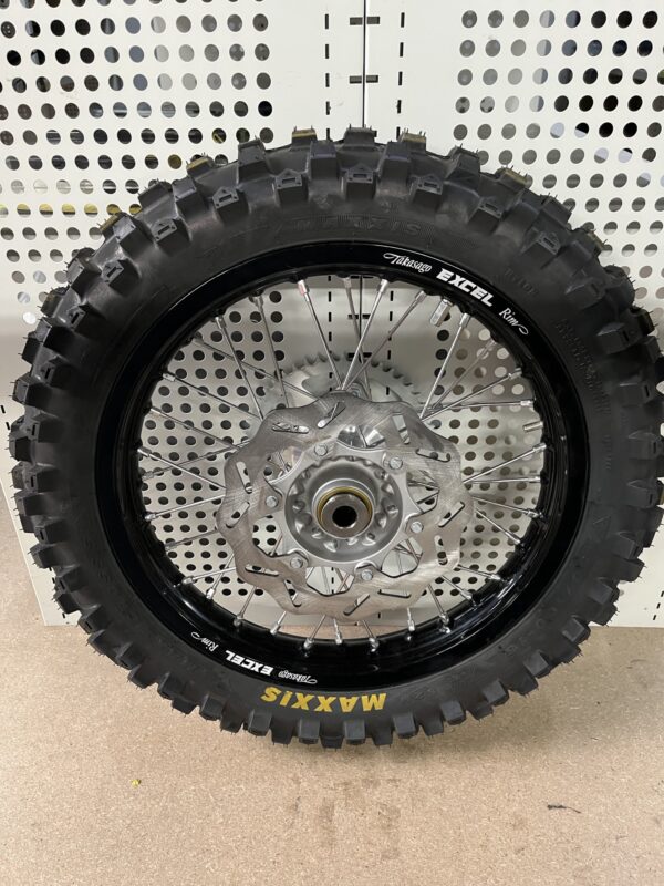 Nieuwe MX grote wielenset 19" - 16" KTM-HQV-Gas Gas 85cc compleet. - Afbeelding 4